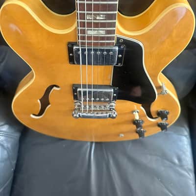 Gibson ES-340 1970 Natural with natural case!Pro Refret – 335-Style Tune-O-Matic Setup image 4