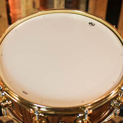 DW 5x14 Collector's Maple 333 Natural Lacquer over Santos Rosewood Snare Drum - SO#1409985 image 4