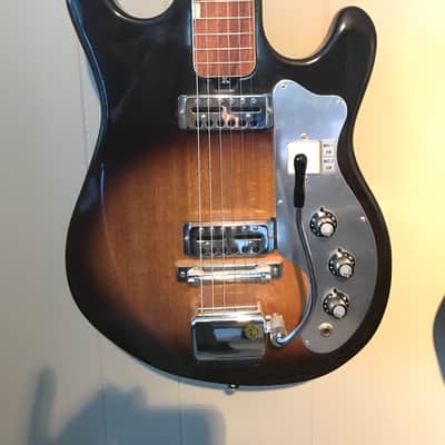 Beltone Electric Guitar 1960's 2 Tone Burst with Tremolo image 1