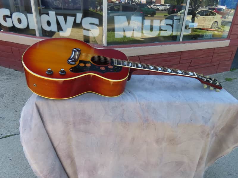 IBANEZ CONCORD 1975 SUNBURST 698-E J-200 JUMBO LAWSUIT PLAYER! image 1