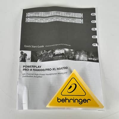 Behringer POWERPLAY HA8000 8-Channel Rack Mount Headphone Distribution Amp image 16