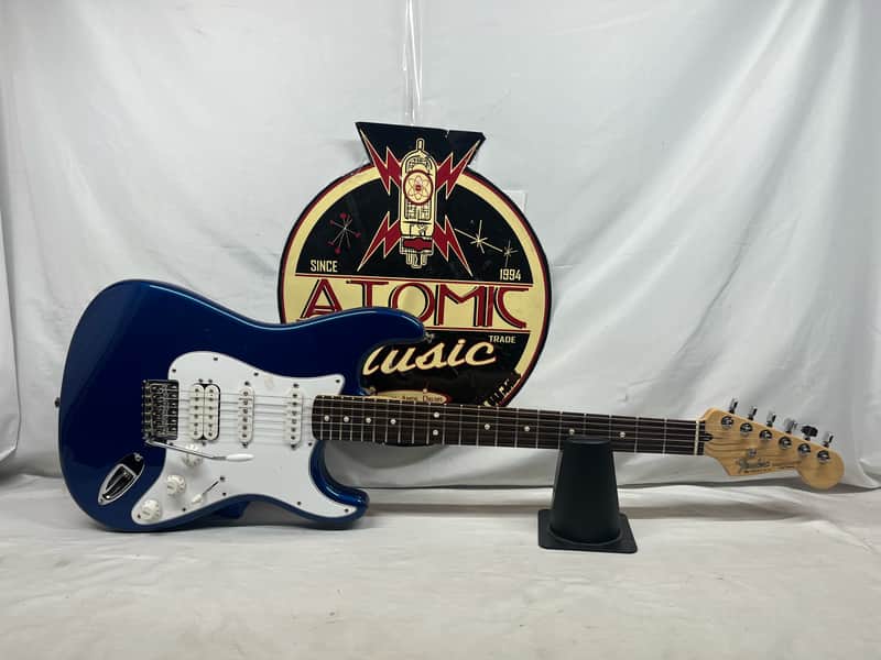 Fender Standard Stratocaster strat HSS Electric Guitar MIM - Made in Mexico- Electron Blue image 1