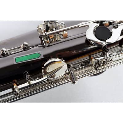 Allora ABS-550 Paris Series Baritone Saxophone Regular Black Nickel Body Silver Keys image 3