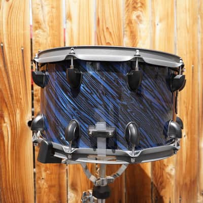Mapex MyDentity Series - Blue Swirl Covered Finish 8 x 14" Maple Shell Snare Drum image 4
