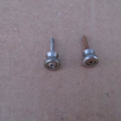 Vintage 1960s Teisco Guitar Strap Buttons W Screws Japan image 1