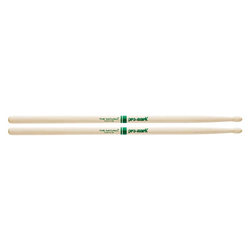 Pro-Mark TXR747W Hickory 747 "The Natural" Wood Tip Drum Sticks image 1