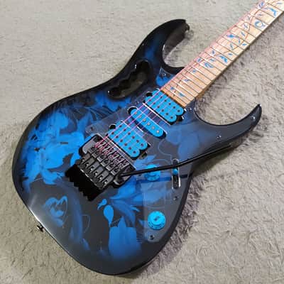 2015 Ibanez JEM77P-BFP Steve Vai Signature Premium - Blue Floral Pattern image 3