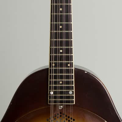 National  Triolian Resophonic Mandolin (1930), ser. #503W, gig bag case. image 8