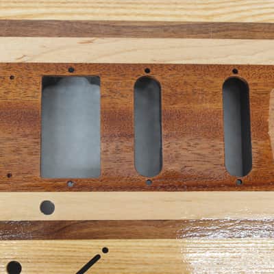 Butcher Block HSS guitar body - fits Fender Strat Stratocaster necks J910 Bild 2