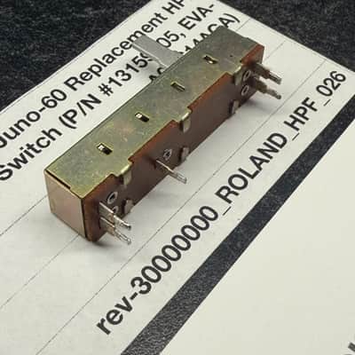 ORIGINAL Roland Juno-60 Replacement HPF Slider Switch (13159505) for Juno-60 image 2
