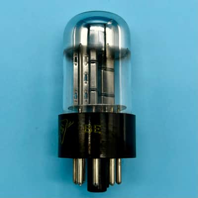 1950s Sylvania 6SN7GTB Vintage Chrome Top Black Plate Preamp Tube! T296 image 3