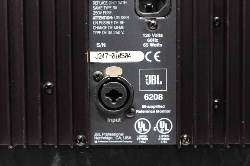 JBL 6208 Bi-Amplified Reference Monitor Speaker - Single | Reverb