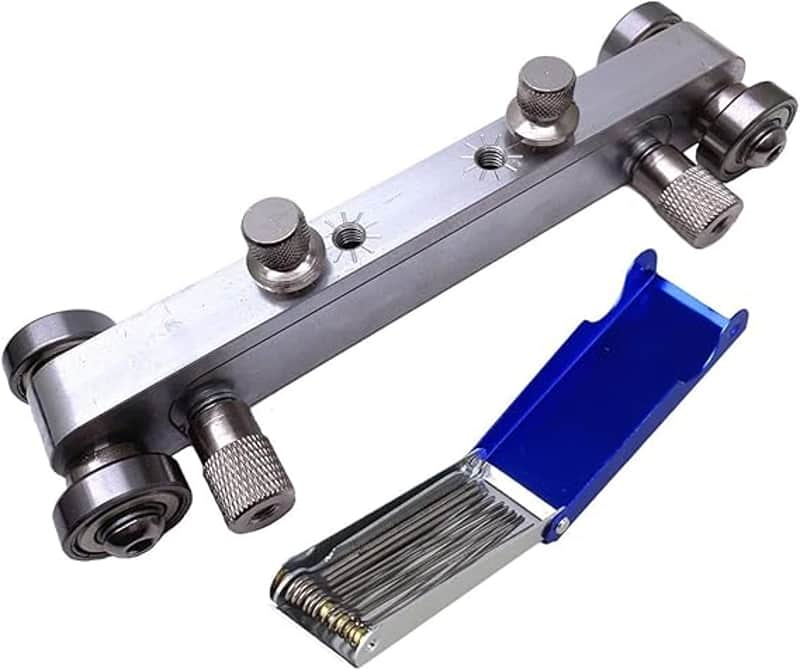 Guitar Bridge Saddle Nut Sander & 13 Different Size Needle Files Acoustic Guitar Tools image 1