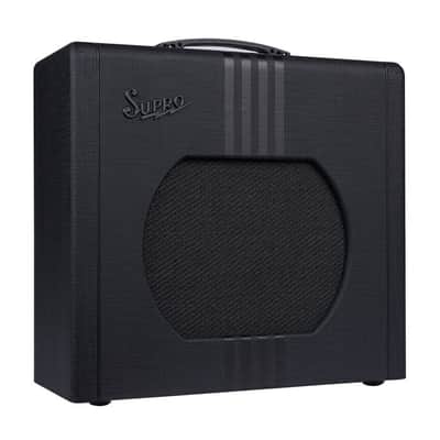 Supro Delta King 12 15 Watt 1 x 12" Tube Combo Amp - Black with Black Stripes image 4