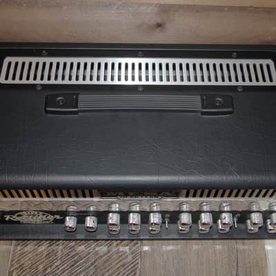 Mesa Boogie Solo Triple Rectifier Head 150W and 4x12 4FB Slant Cabinet Mid 2000s Black / White Mesh image 3