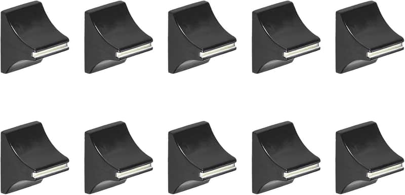 Mixer Fader Cap Straight Sliding, [for 4mm Shaft Switch Cap] - Plastic/Black/ 10Pcs image 1