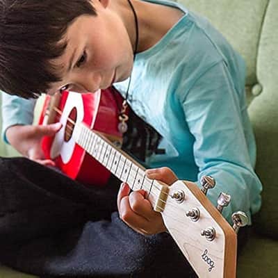 Loog Pro Acoustic kids Guitar 3-strings Ages 6+ Learning App and Lessons Included Yellow image 5