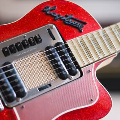 1962 Hagstrom P46 Deluxe - Red Sparkle image 4