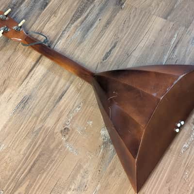 Unbranded Russian Balalaika 3 String Guitar Black Original Hand Painted Graphics image 12