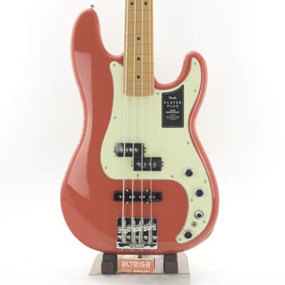 Fender Player Plus Precision Bass with Maple Fretboard 2024 Fiesta Red image 1