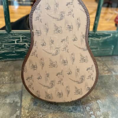 Vintage Kay Cowboy Theme 3/4 Guitar Case Ranch / Western / Frontier Theme image 2