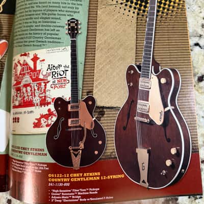 Gretsch Chet Atkins Catalog 2007 6120 6119 6122 country gentlemen Tennessean 6121 Tennessee Rose image 12