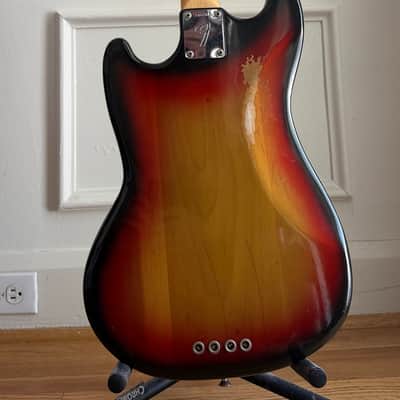 1974 Fender Mustang Bass Sunburst image 5