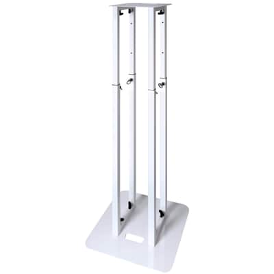 Novopro PS1XXL White Variable Height DJ Podium Stand w/ Scrims & Bag (4 Pack) image 6