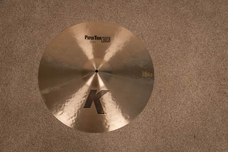 Zildjian 22" K Paper Thin Crash Cymbal 2015g image 1