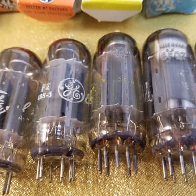 Sylvania etc. ONE (1) 6FQ7 tNOS AT1000 TESTED Balanced! PI Vacuum Tube USA 6CG7 no divider dual triode 1963-1978 image 3