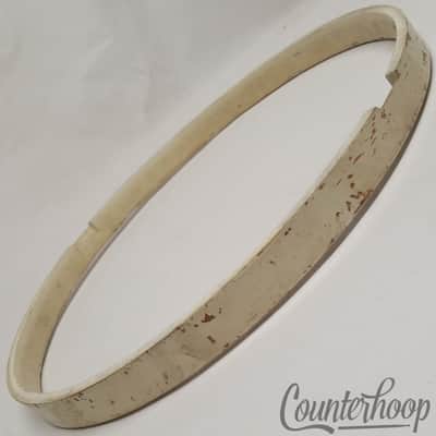 *Leedy 14"1-Ply Solid Maple Wood Drum Hoop/Rim Snare Resonant Vintage 20s White* image 2