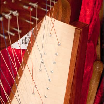 Celtic Cross Irish Strung Harp: 38 Strings Pro Quality Solid Rosewood Irish Celtic Cross Strung Harp image 4