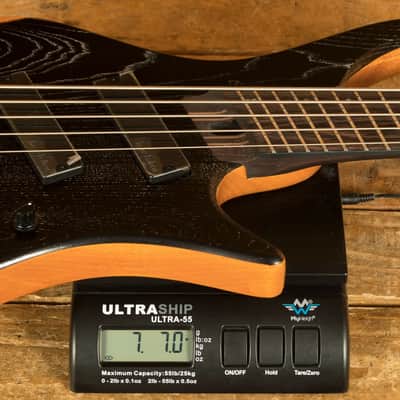 Ibanez EHB1135MS EHB Series Bass - Panga Panga - Silver Wave Black - Multi-Scale - 5-String image 8