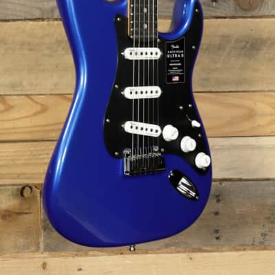 Fender American Ultra II Stratocaster Electric Guitar Noble Blue w/ Case "Mint Condition" image 2