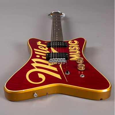 Hamer Miller Music 1985 red gold sparkle image 6