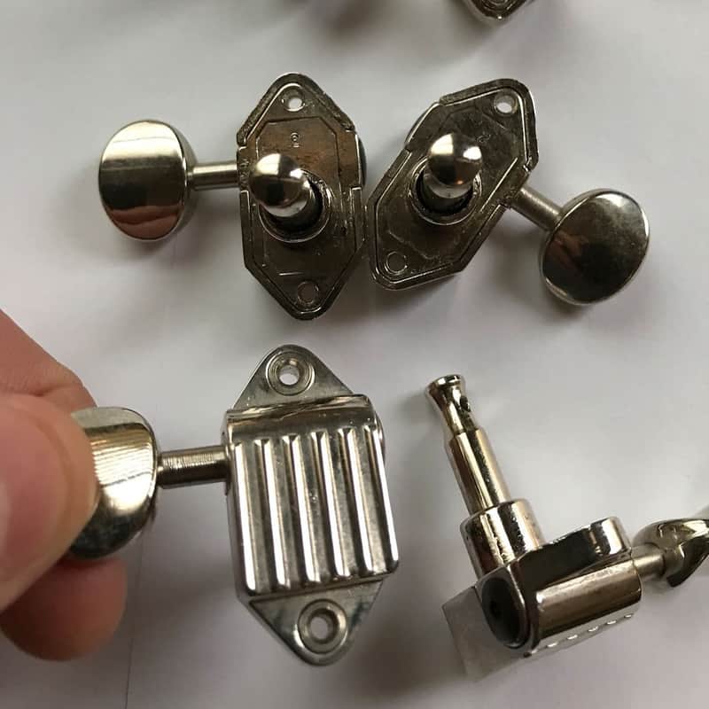 Kluson tuner set Waffle Back Nickel image 1