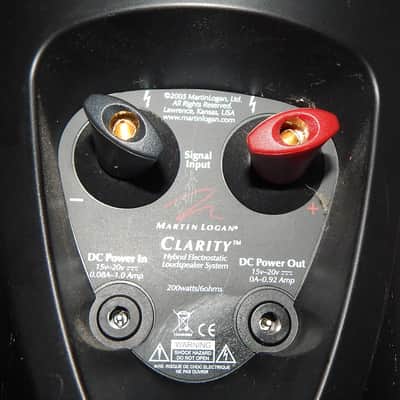 Martin Logan Clarity hybrid electrostatic speakers with 2 power supplies image 9