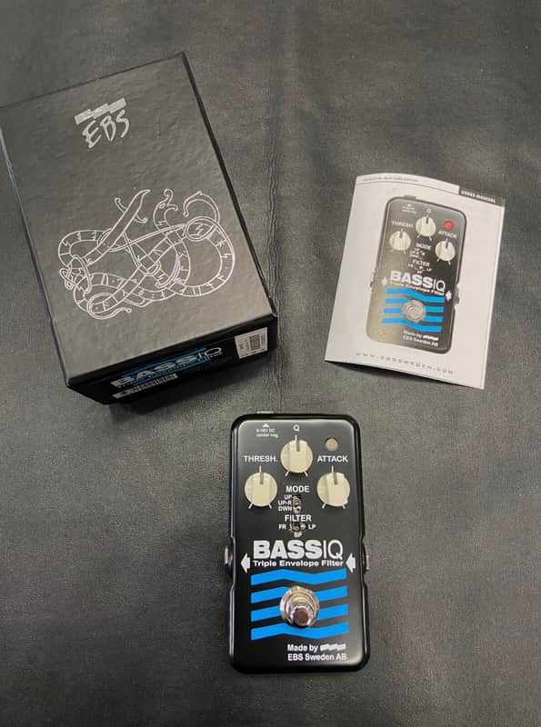 EBS BassIQ Blue Label Envelope Filter Pedal -Funky - New! image 1