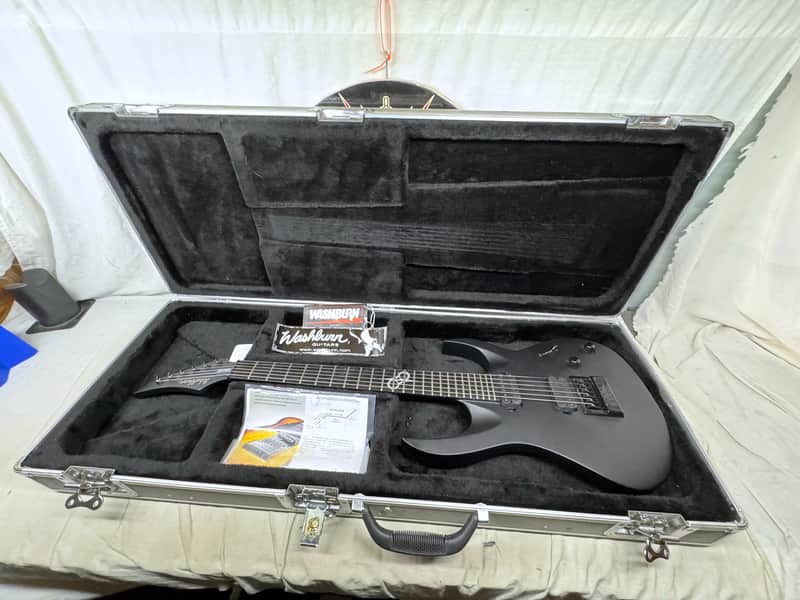 Washburn PX-SOLAR16 solar 16 EC Parallaxe Guitar with Case 2016 - Black image 1