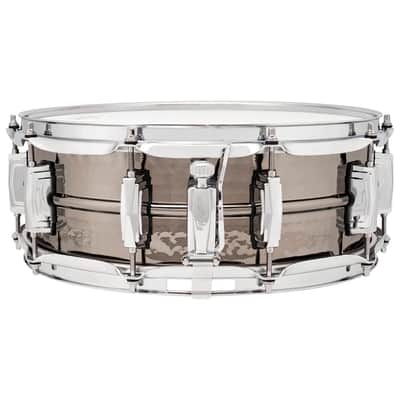 Ludwig LB416K Black Beauty Snare Drum 14x5 Hammered image 2