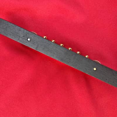 Inlaid ebony Bridge  for Gibson L-5 and high end Archtops Mid 70's - Ebony/Gold image 14