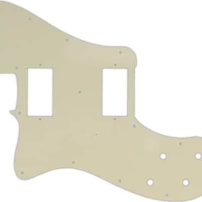 WD Custom Pickguard For Left Hand Fender 2013-Present Chris Shiflett Telecaster Deluxe #55S Parchment Solid