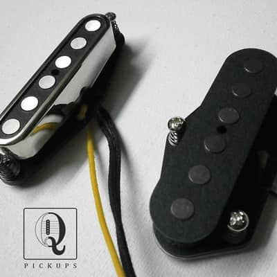 Telecaster A2/5 SET Bridge Neck .250 Quarter Pound Magnets Hand Wound Fits Fender by Q pickups image 1