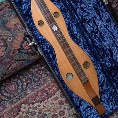 Blue Lion IIRS Mountain Dulcimer, mfg. 2000, Natural Satin w/ rare Brass Rosettes, image 1
