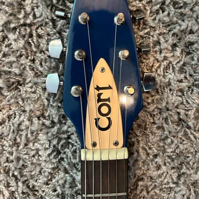 Vintage Cort Double Cutaway Electric Guitar - Case image 16
