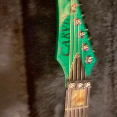 Carvin X220 USA 1992 - Green Flame Top image 5