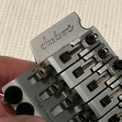 1999 MIJ Jackson DR7 Dinky Guitar JT-580LP Takeuchi Brushed Chrome 7 String Floyd Rose Tremolo Bridge image 16