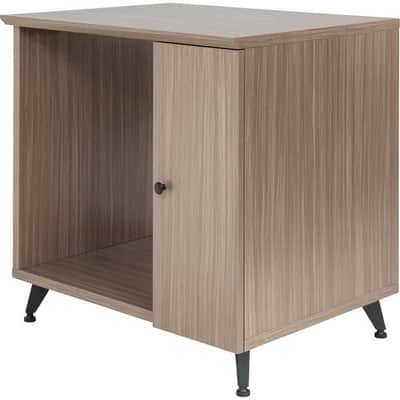 Gator Elite Furniture Series Rolling Rack Sidecar Cabinet in Driftwood Grey Finish with Configurable Rack Space & Shelving GELITESIDECAR-GRY image 6
