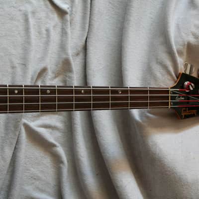 ENDS THIS FRIDAY ! Gibson Victory Artist Bass 80's Red A Great Player ! Gibson gig bag image 3