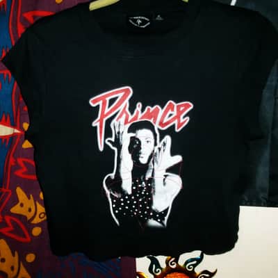prince parade style art official mdse mediun youth tee - r&b rock purple rain 1999 npg wendy & lisa image 1